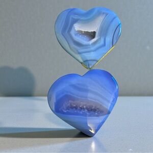 Blue Chalcedony Heart